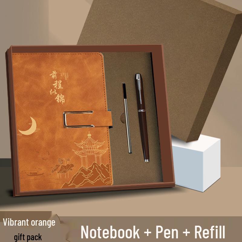 A5 Custom Thick Notebook: High-Value Student Prize & Enterprise Meeting Journal with Logo Printing.