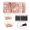 140 STÜCKE Ringklemmen Kabelschuhe Ösen 35mm2 Verzinnt Kupferöse Drahtverbinder Blankklemmen Ösen Draht Kupfer Set
