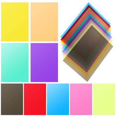 9 Stück Flash-Gele Farbfilter Set Transluzente Kunststoffplatten Für Studio Blitz LED Kamera Filter Zubehör Gel Licht