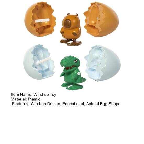 2/4Pcs Wind-up Animal Egg Toy Broken Egg Duck Dinosaur Penguin Capybaras Clockwork Toy Toddlers Boys Girls Walking Hatchling Animal Toy Party Favors