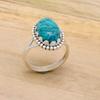 Türkis 925 Sterling Silber Damen Geburtsstein Handgefertigter Ring