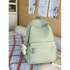 New letter-embroidered backpack for girls, large capacity, lightweight, stylish school backpack for middle and high school girls
