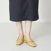 Women's Loafers and Pumps with a Bit Motif, Metallic Lines, Chunky Heel, and Comfortable Fit (52301)