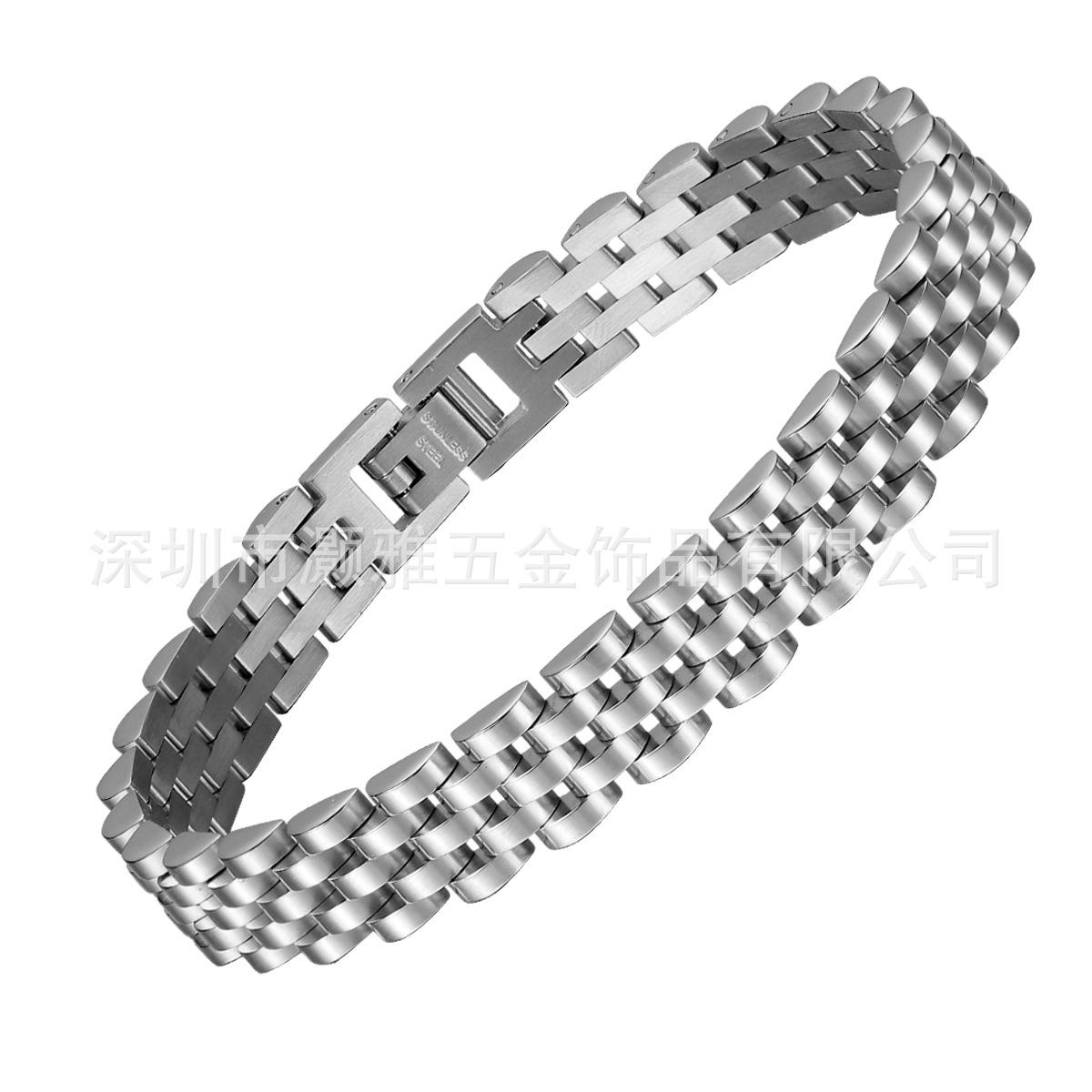 

Элегантный браслет-цепочка из нержавеющей стали - Регулируемый, Разъемный, Вакуумное покрытие из титановой стали