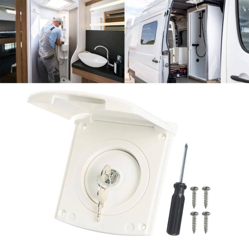 Universal Motorhomes Water Fill Port Flip Top Lid High Capacity Design Durability UV Protected ABS Suitable For Campers