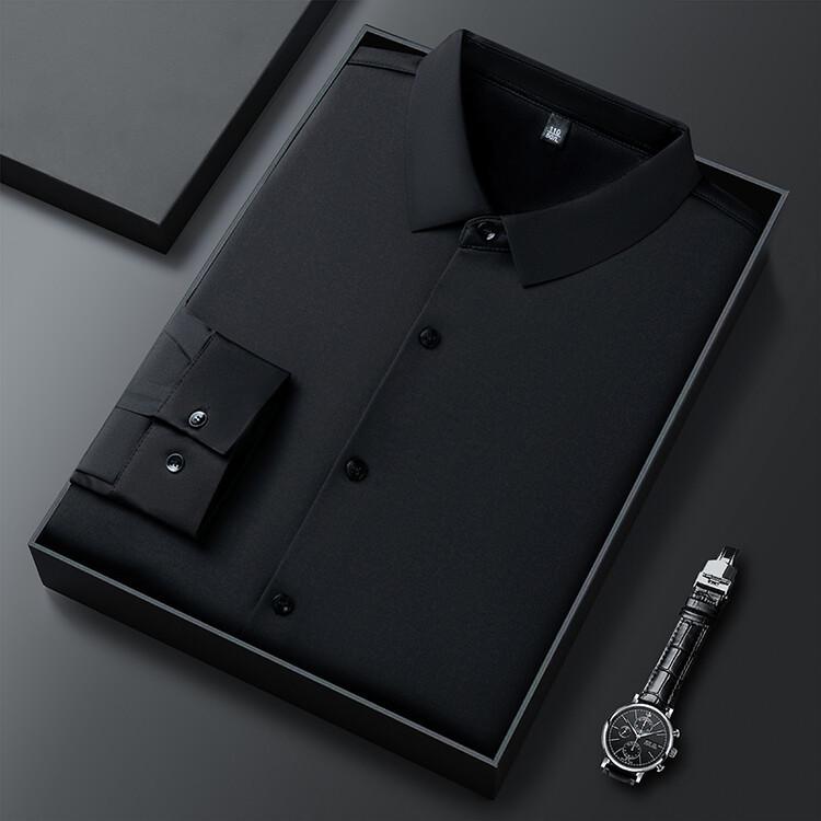 

Мужская бесшовная флисовая формальная рубашка с длинным рукавом L