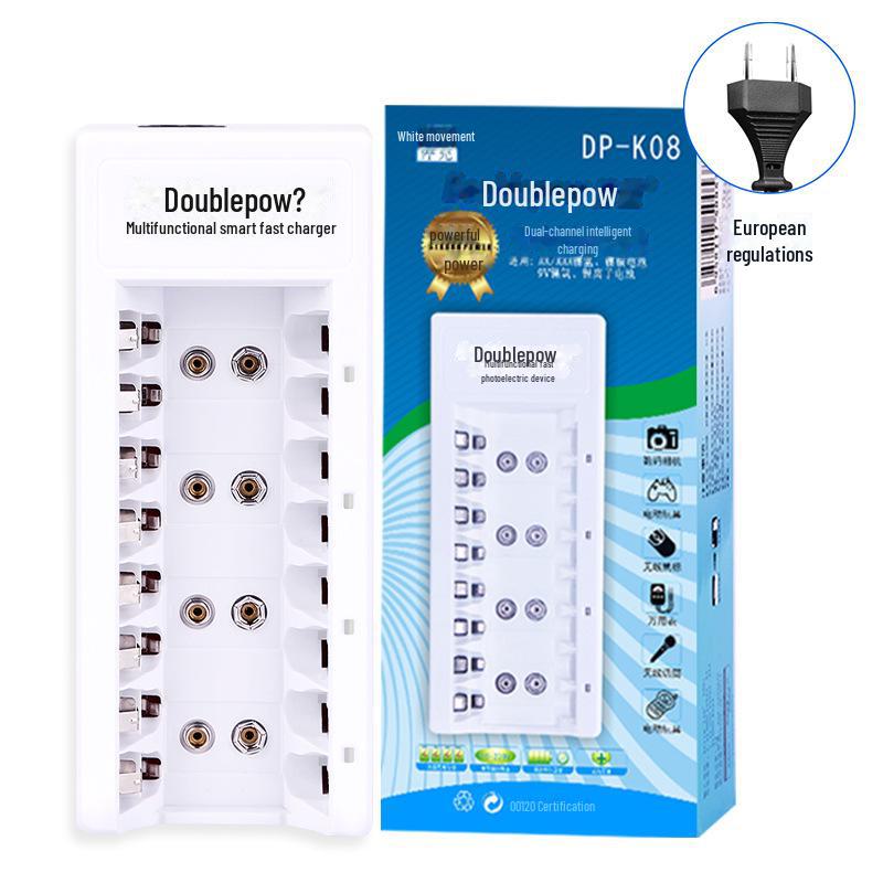 

7/9V AA Rechargeable Battery Charger - New Multifunctional Model K08 European plug