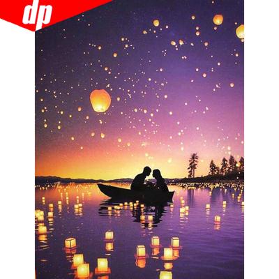 5D DIY Ζωγραφική με Διαμάντια Γραφικό Ζευγάρι Πλήρης Κύκλος Κεντήματα Πώληση Εικόνα με Στρας