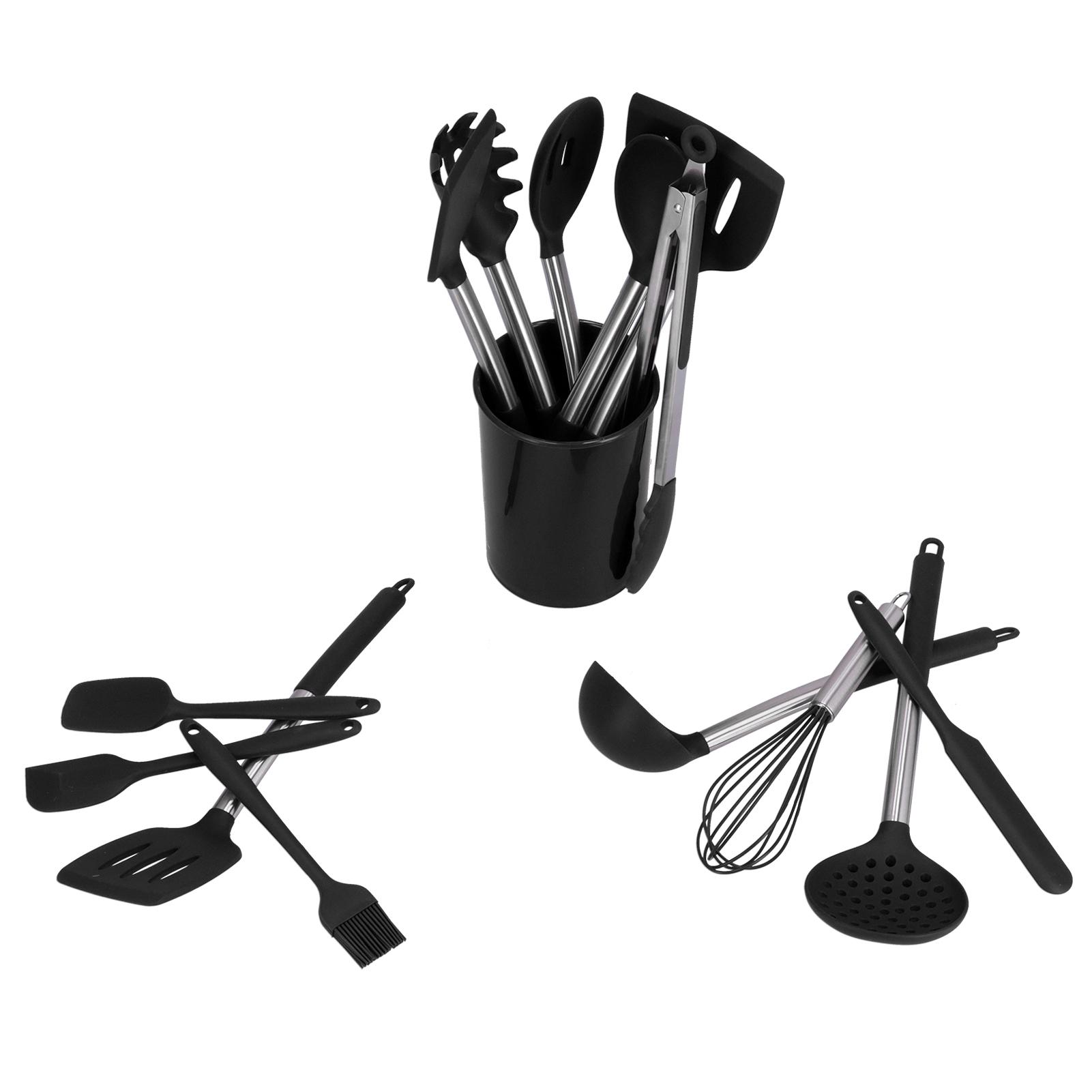 

15PCSCelsiusSet Silicone Cooking Utensil Set with Stainless Steel Handle Kitchen Spatulas Spoon Cooking Tools