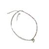 Dopamine Color Beaded Pearl Bow Necklace Bracelet Female Cute Exquisite Fashion Versatile Neck Chain Collarbone Chain