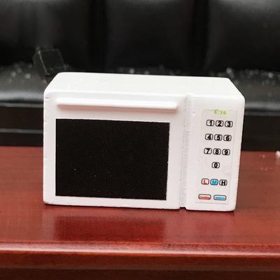 Mini Model Toy Accessories  Dollhouse  White Microwave Mini Vibration