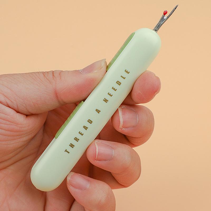 2 In 1 Needle Threader Seam Ripper Stitching Remover Household Tool Needle Threaders For Hand Sewing Seam Accessories