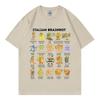 Funny Italian Brainrot Meme Tshirt Men Women Clothing Fashion Cartoon Short Sleeve T Shirt Summer Casual Loose Cotton Tshirts