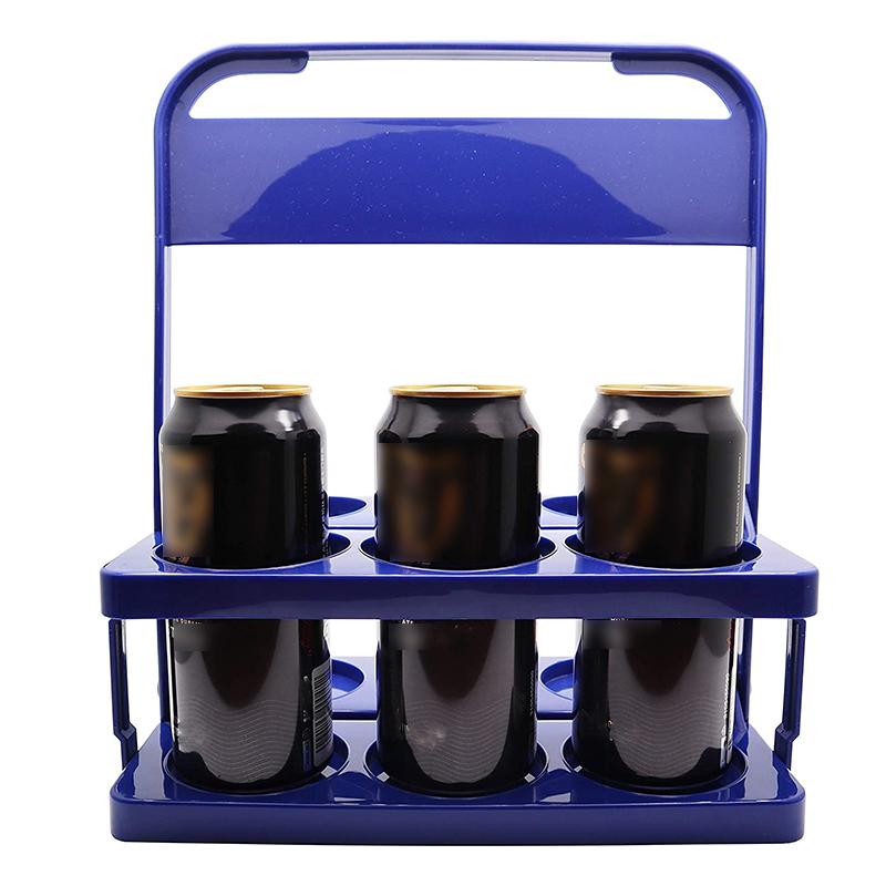 

Promotion! Foldable Beer Bottle Carrier For Outdoor BBQ , Safe, Taking 6 Bottles чёрный