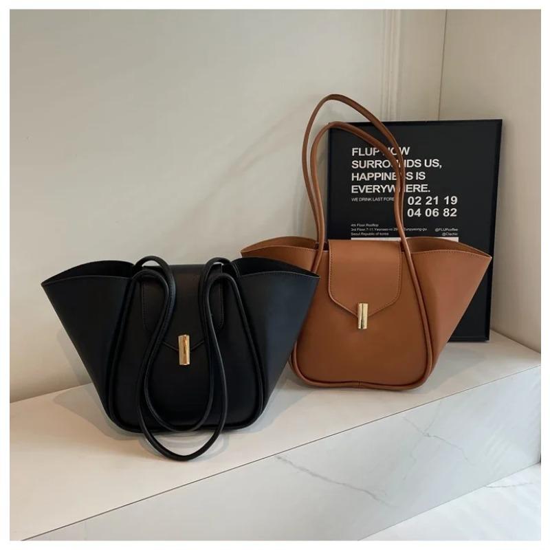 PU Large Capacity Soft Surface Bag Simple Temperament Women's Bags Sale 2026 New Niche Texture Versatile Shoulder Bag