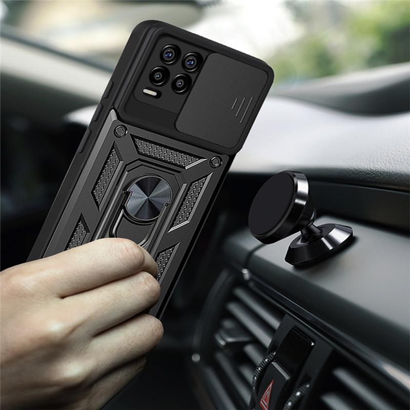 Pro OPPO Realme 5 8 9i 9 10 Pro Plus pouzdro Shockproof Armor Car Holder Ring Kryt pro Realme C3 C11 C12 C15 C25 C30 C31 C33 C35