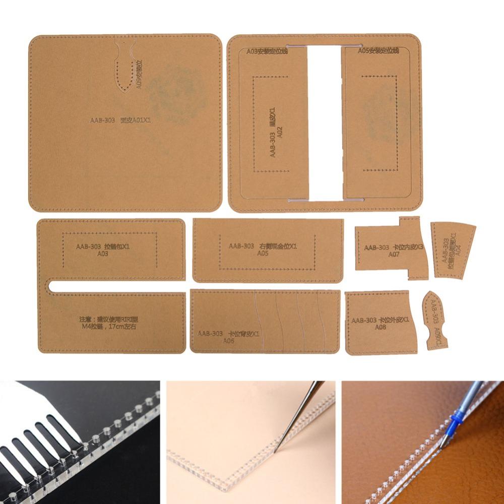 Acrylic Leather Wallet Making Template Clear Transparent Purse Making Template Reusable Durable Purse Making Pattern