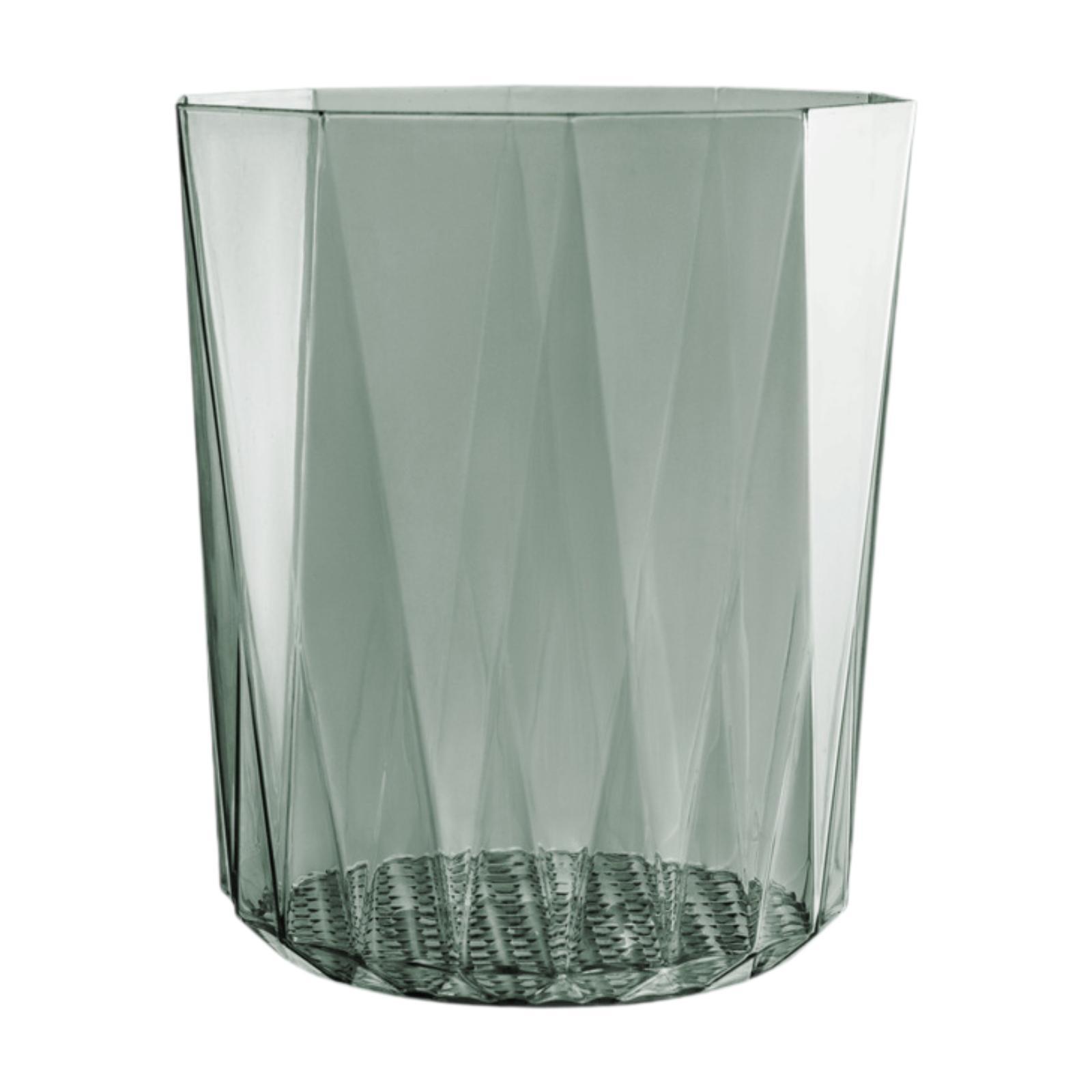 

Open Top Transparent Trash Can Garbage Can 10 L Modern Dustbin Waste Basket серый