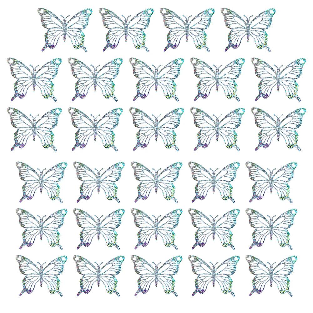 

PVC Butterfly Stickers 3D Butterfly Wall Stickers Eye-catching Design Flexible Usage Options Long Lasting Wall Stickers срібний