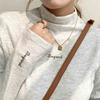 Premium German velvet warm long-sleeved inner top, autumn and winter slim-fit versatile embroidered semi-turtleneck shirt, bottoming shirt
