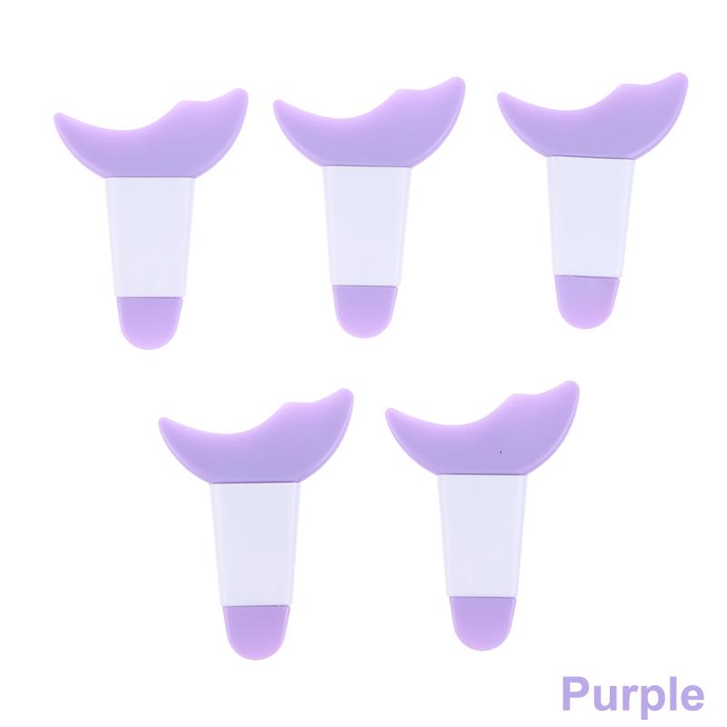 5 Stück Eyeliner Vorlage Augen Make-up Werkzeug Mascara Silikon Pinsel Augen Make-up Hilfe Schild Applikator Multifunktionaler Wimpernstopper