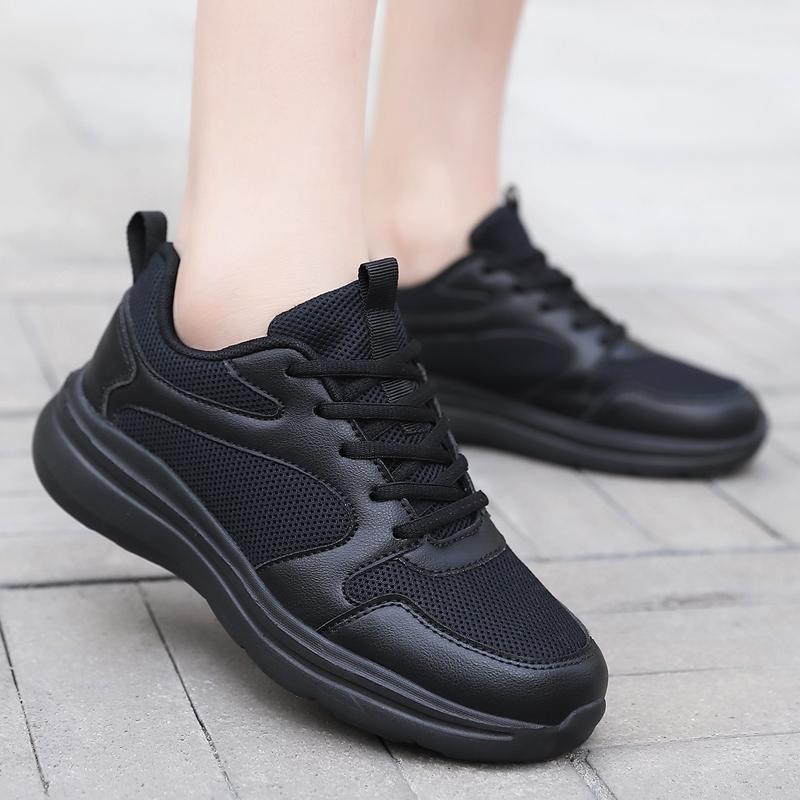 Spring and summer white sneakers mesh breathable running shoes student