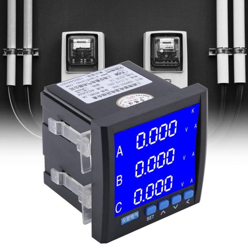 KKmoon Param/ètre /électrique Compteur Actuel Temps Puissance /énergie Capacit/é Temp/érature Testeur OLED Multifonctionnel 7-en-1 de Tension