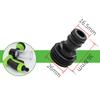 High Quality Practical Brand New Thread Connector Tap Adaptor 2 Pcs Black For Garden Water Hose Outer Threaded Plastic