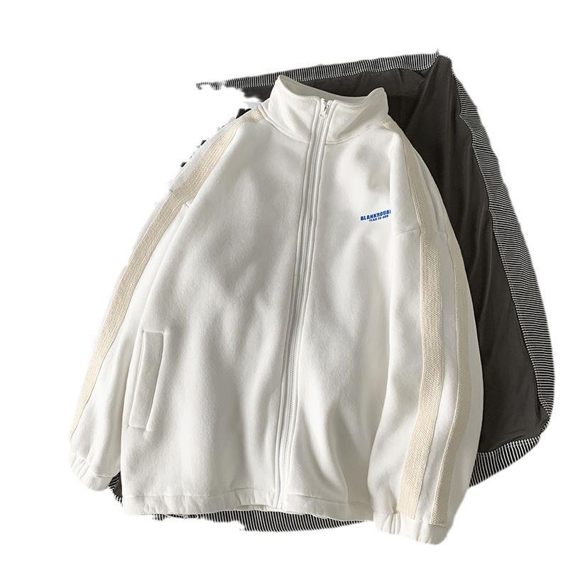 2024 Autumn Men's Stand Collar Cardigan & Jogger Set: Trendy Korean Casual Sportswear