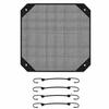 Outdoor AC Unit Cover Oxford Cloth Mesh Top Guard for Air Conditioner Condenser, Leaf Debris Protection with Elastic Hooks Kit
