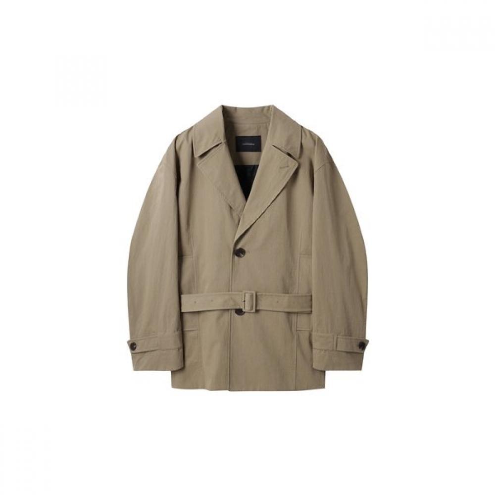 Customellow Beige Short Trench Coat Cwcas25113bex 95
