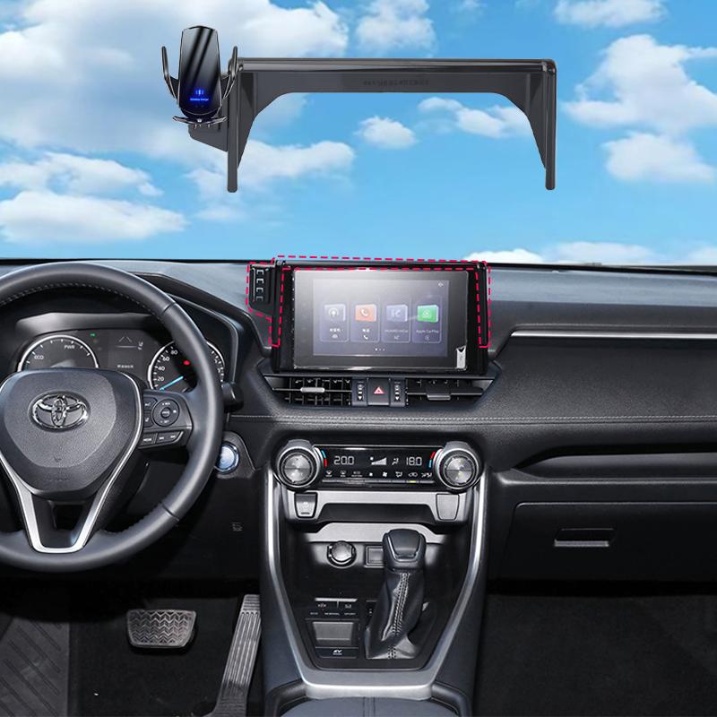 Držák na telefon do auta Pro Toyota RAV4 XA50 2019 2020-2023 8" Displej Podpora mobilního telefonu Držáky do auta 15W Bezdrátové nabíjení Příslušenství