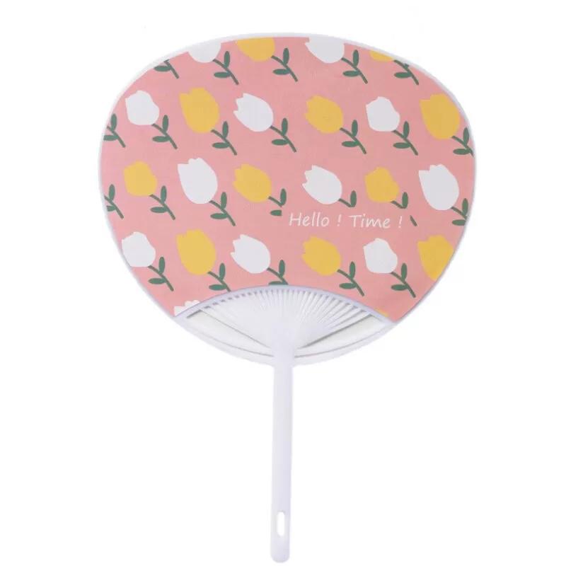 Large and Sturdy Cartoon Fan, Plastic Fan, Student Hand-Held Fan, Portable Summer Large Palm Leaf Fan