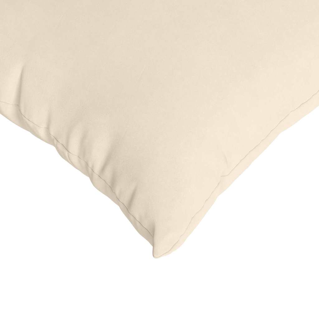 Sofa Cushions 2 Pieces Beige 60 x 60 cm Fabric