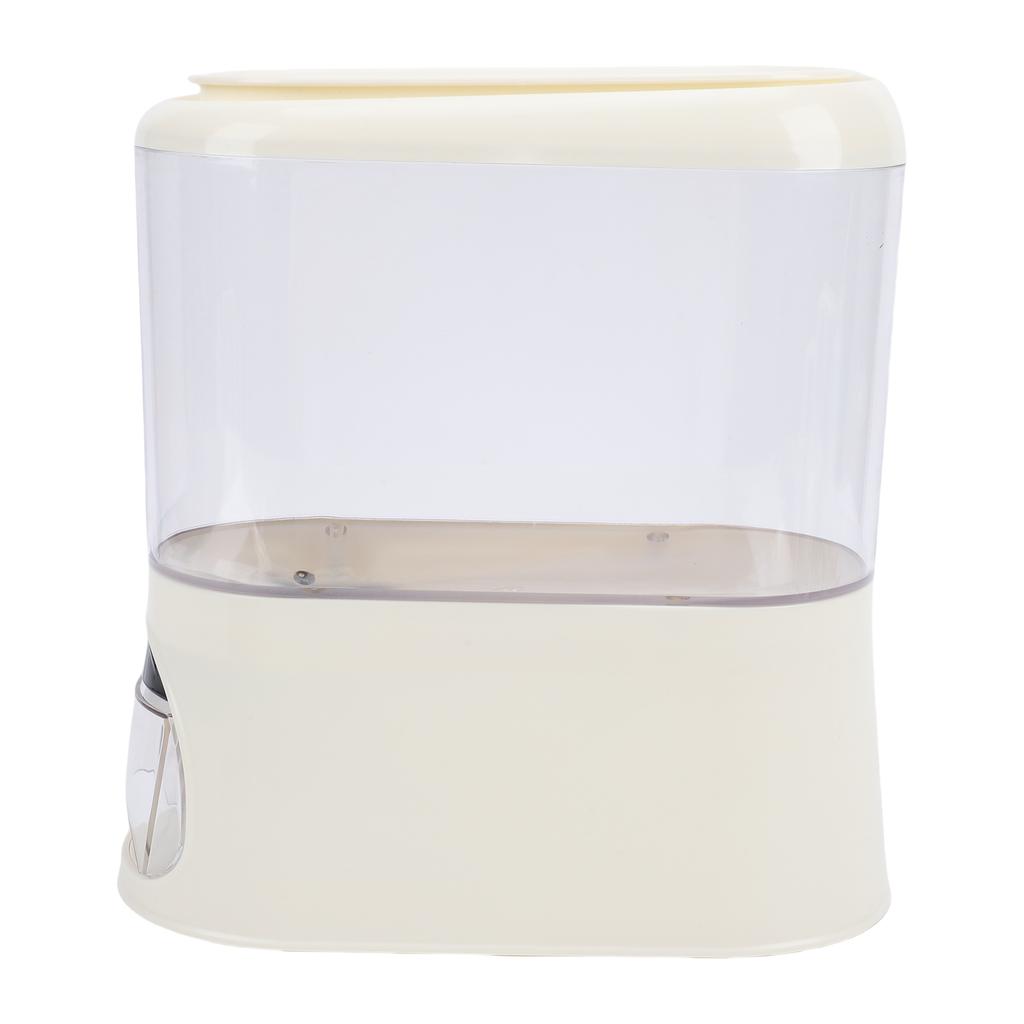 Reisspender mit Messbecher PP Versiegelt Klar Trockenfutteraufbewahrung Getreidebehälter Vorratsbehälter für Speisekammer Heimküchenorganisation