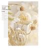 Striped Transparent Linen Christmas Ball Ornaments Set for Tree Decoration