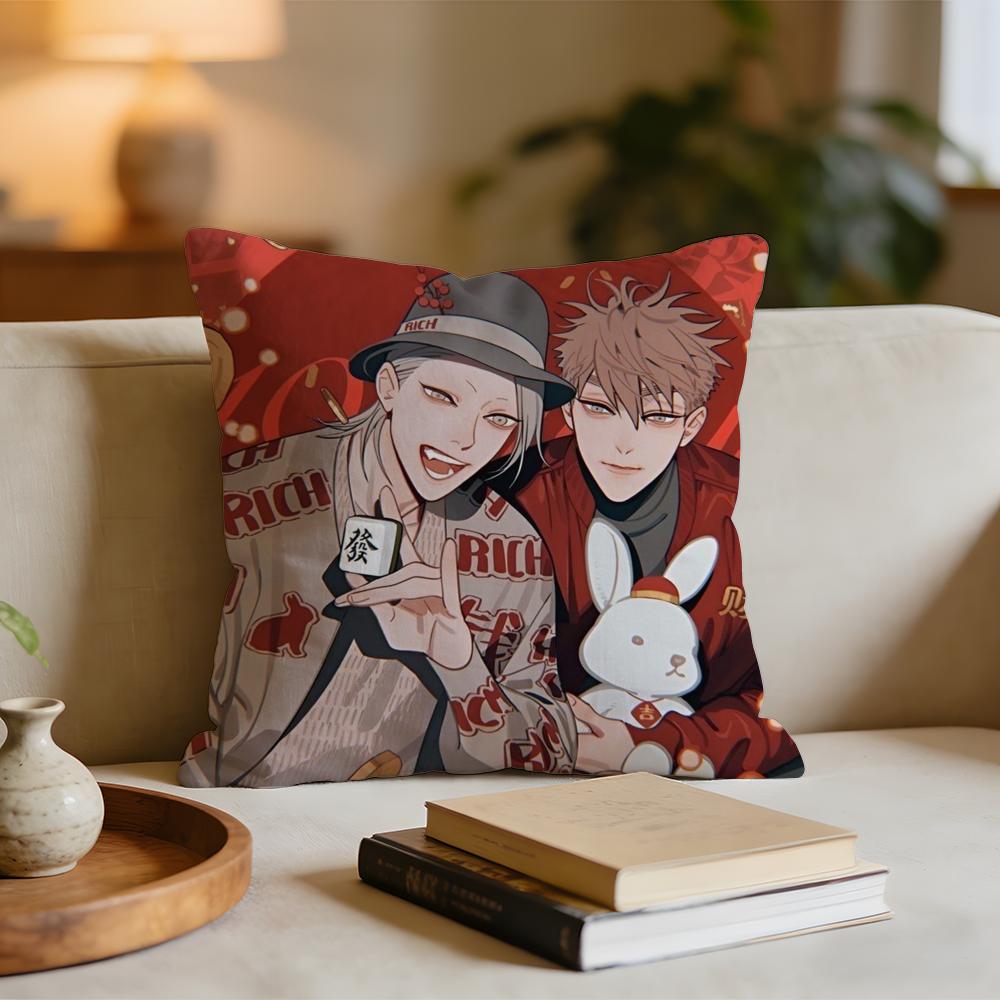

19 Days CComics Cushion Cover Short plush pillowcase for bed sofa carwashable 30x30cm