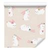 Rabbits Hearts Wallpaper for Living Room and Bedroom 50x1000