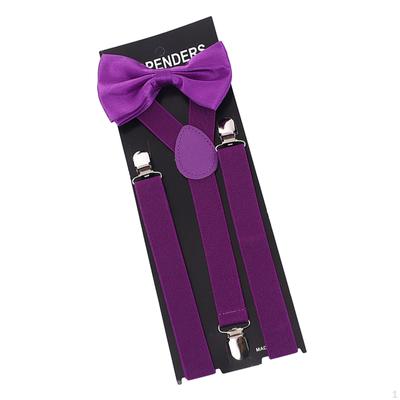 Conjunto Clásico de Tirantes y Pajarita para Hombre Mujer
