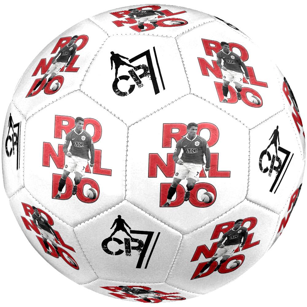 Ronaldo's Evolution Sports Size 5 Soccer Football Machine Sewn Indoor/Outdoor Universal Football Unique Gift for Soccer Lovers