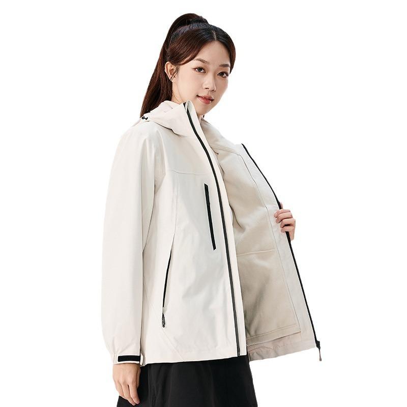 Three-in-one Jacket Women's and Men's Outdoor Rainstorm Grade National Standard Waterproof and Windproof Mountaineering Suit Work Clothes