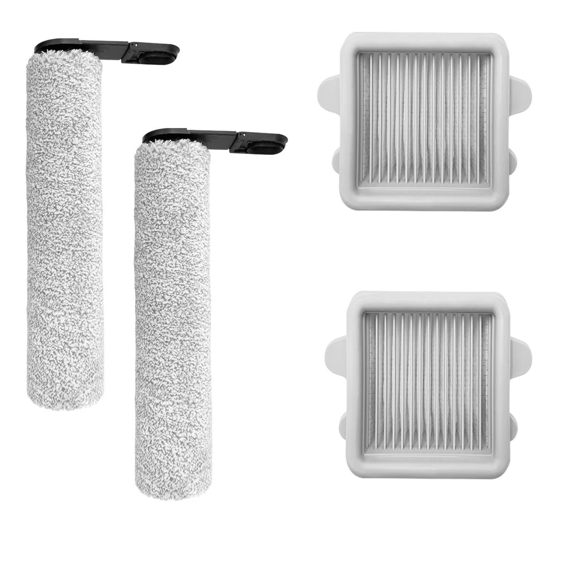 

Compatible Replacement Parts for Roborock F25 RT Wet Vacuum Cleaner, F25 LT / F25 ALT / F25 ACE, Includes 2 Filters and 2 Roller Brushes