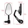 Universal Motorcycle Rearview Side Mirror 7/8'' Handlebar Bar End Mirrors For Scooter Electric Bike Motocross