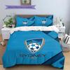 Sydney FC Pattern Bedding Quilt Set  Home Decoration  Gift (1 * duvet cover + 2 * pillowcase  without core).xwn
