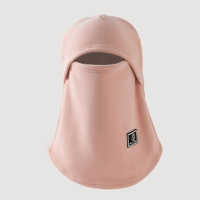 

Unisex Winter Balaclava Warm Fleece Dustproof Beanie Velvet Wrap Windproof Ear Protection Helmet Hat Unisex Outdoor Cycling Skii рожевий