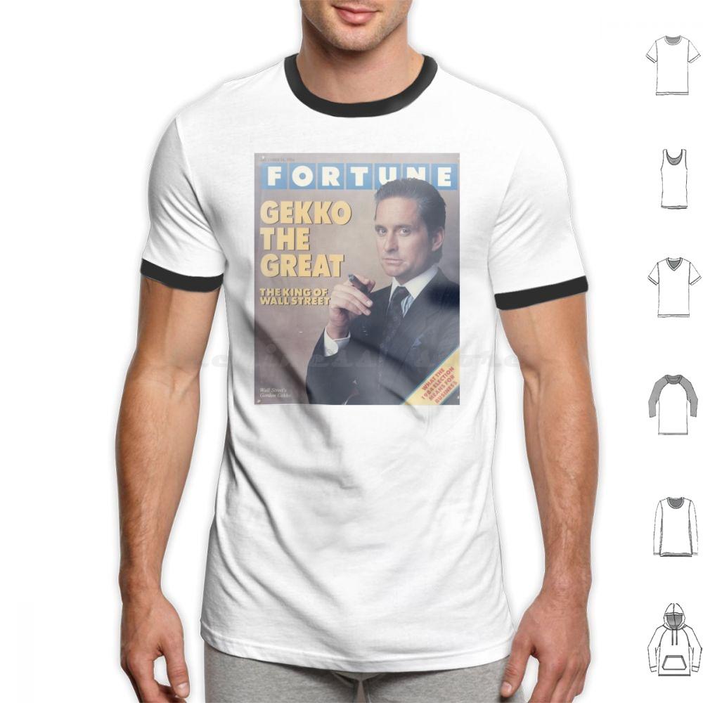 Gordon Gekko Fortune Magazine T Shirt Big Size 100 Cotton Gordon Gekko Gekko Fortune Wall Street Michael Douglas Finance