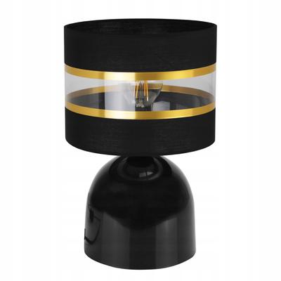 Night Table Lamp, Elegant Gold Lampshade, 20 Cm