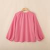 ZANZEA Women Casual Round Neck Solid Color Long Sleeve Loose Blouse