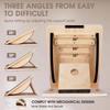 Wooden Calf Stretcher Foldable Incline Board Anti-slip Surface Exercise Wedge