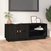 Day and Night - Day and Night Solid Black Pine Wood TV Cabinet 105x34x40 Cm